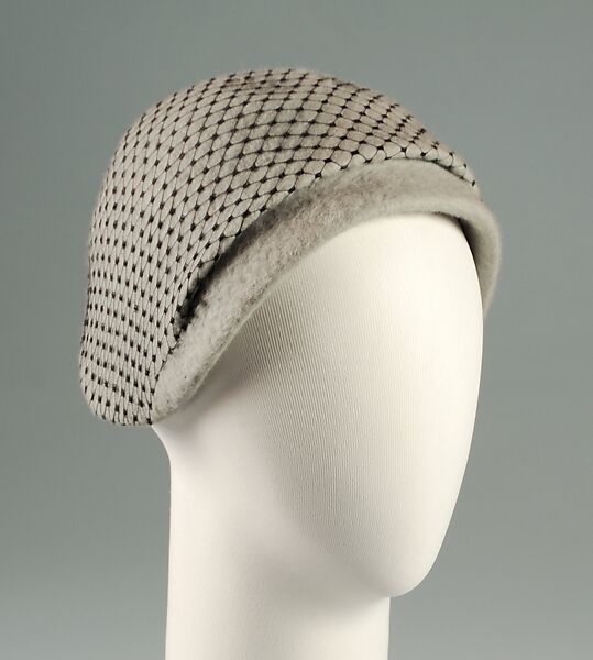 Hat, John P. John (American, born Germany, 1906–1993), Wool, silk, American 