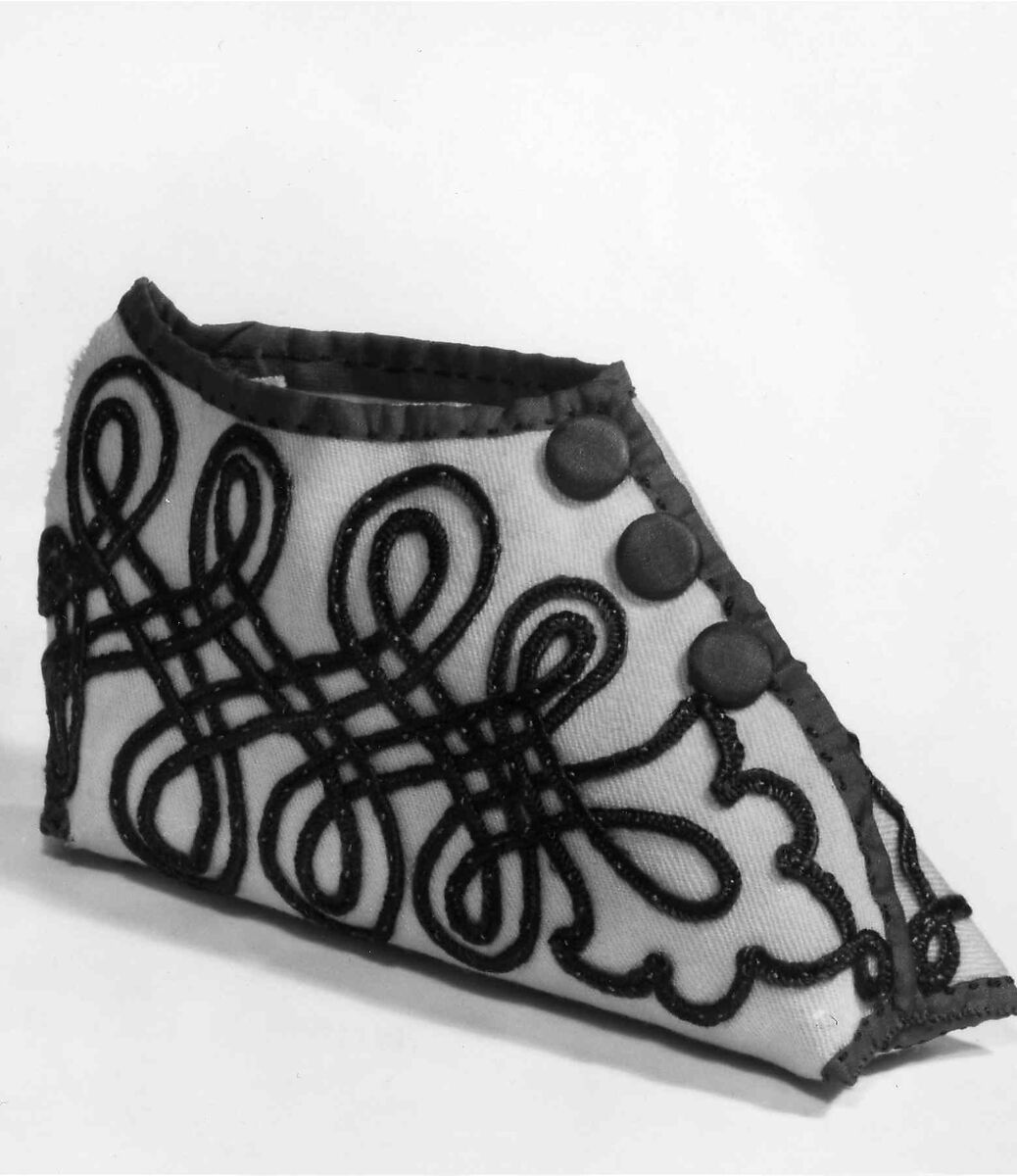 Bootees, Wool, silk, American