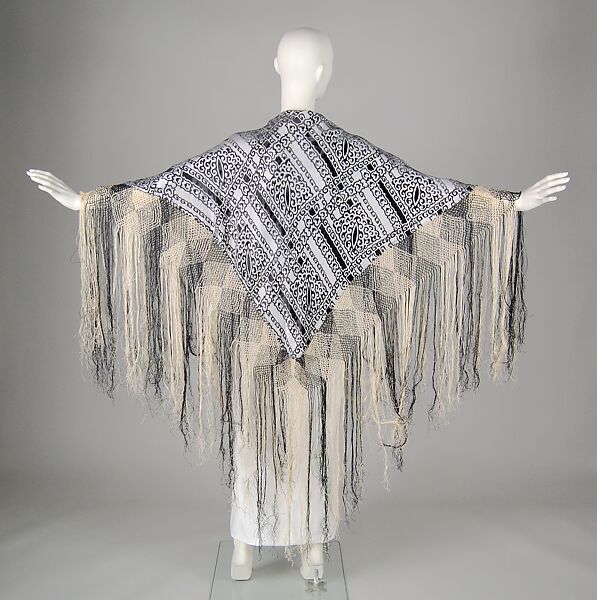 Shawl, rayon, American 