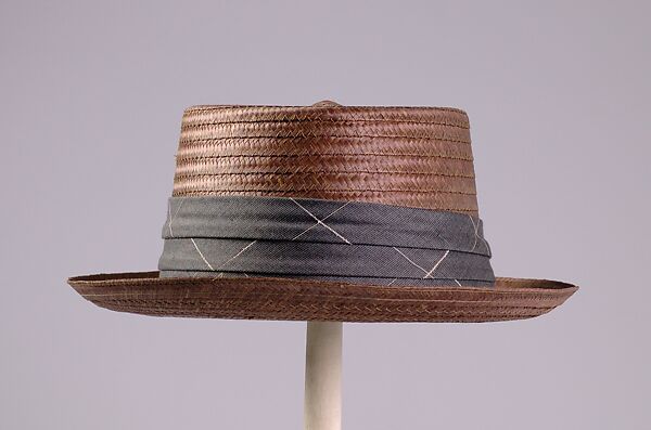 Hat, Borden, Bast fiber, cotton, American 