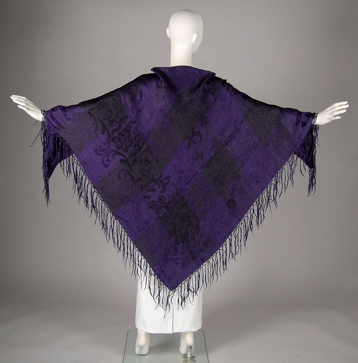 Mourning shawl, Silk, American 