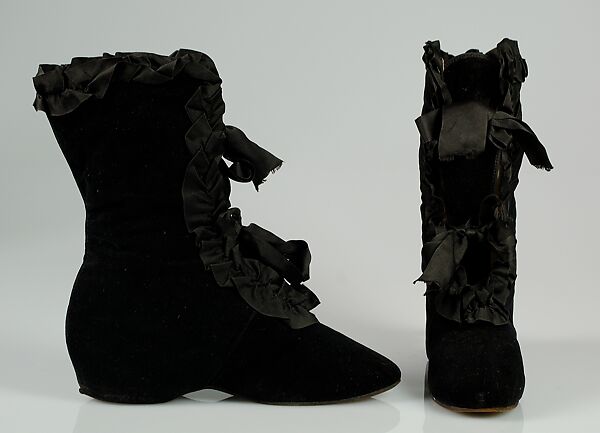 Carriage boots, Silk, American 