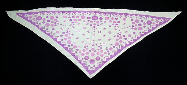 Scarf, Possibly Wiener Werkstätte, Silk, Austrian 