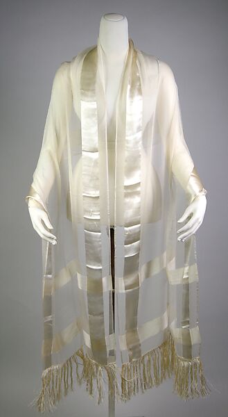 Evening stole, Silk, American 