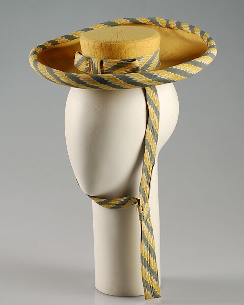 Hat, Selbine, Wool, silk, American 