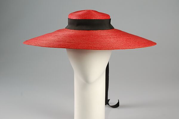 Sailor hat, Straw, silk, American 