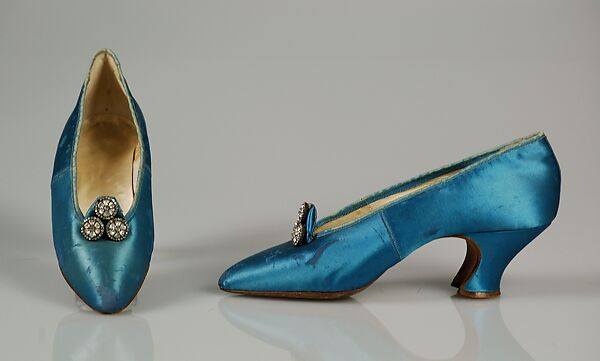 Evening pumps, C. Moykopf (British), Silk, rhinestones, British 