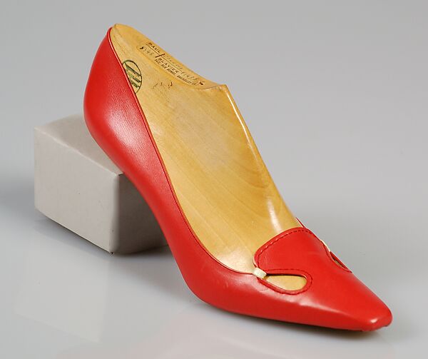Shoe prototype, Paul Blavier, Leather, wood, Belgian 