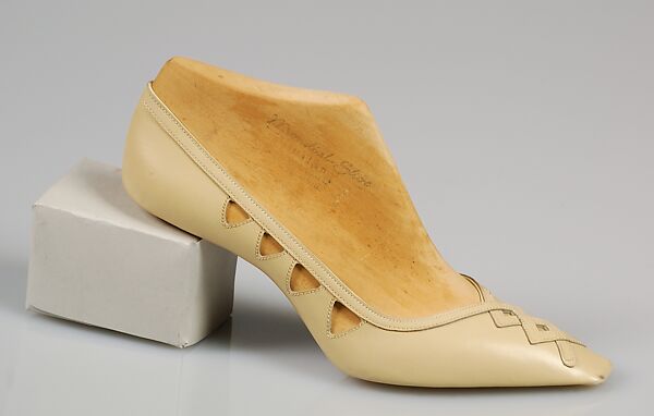 Shoe prototype, Mondial Shoe, Leather, wood, Italian 