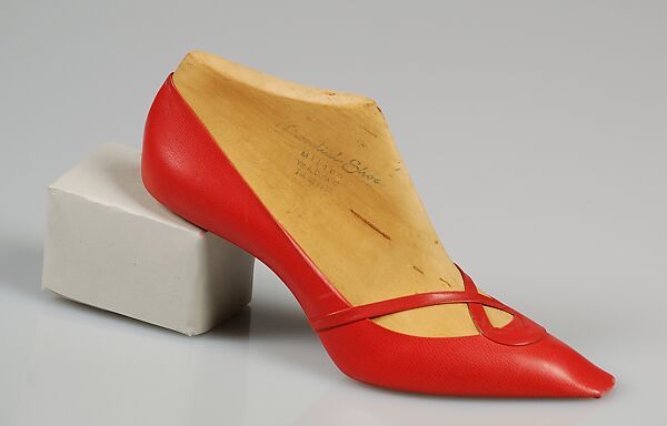 Shoe prototype, Mondial Shoe, Leather, wood, Italian 