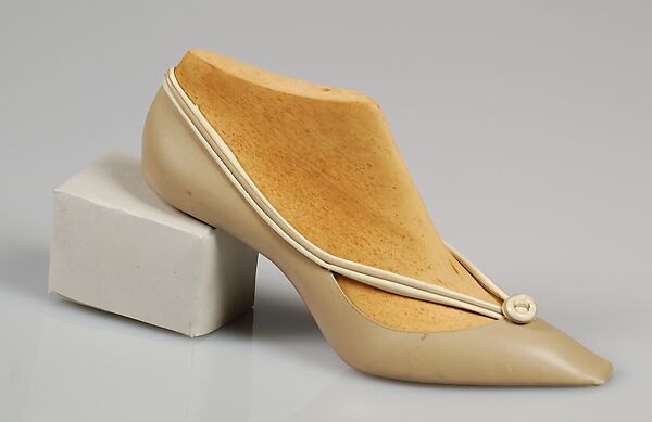 Shoe prototype, Mondial Shoe, Leather, wood, Italian 