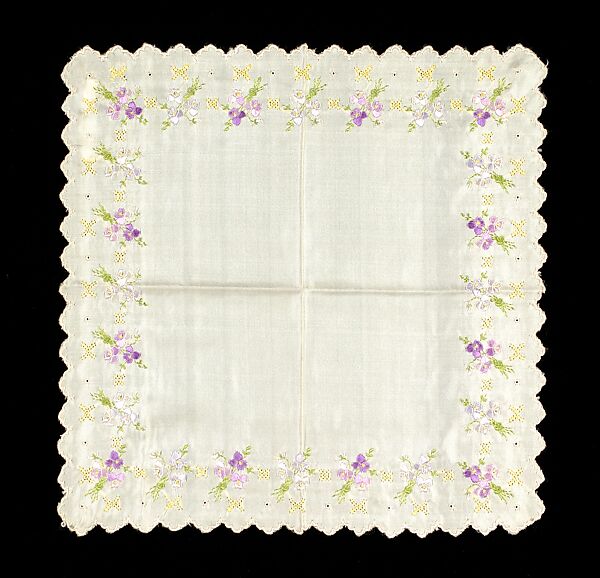 Handkerchief, Silk , American 