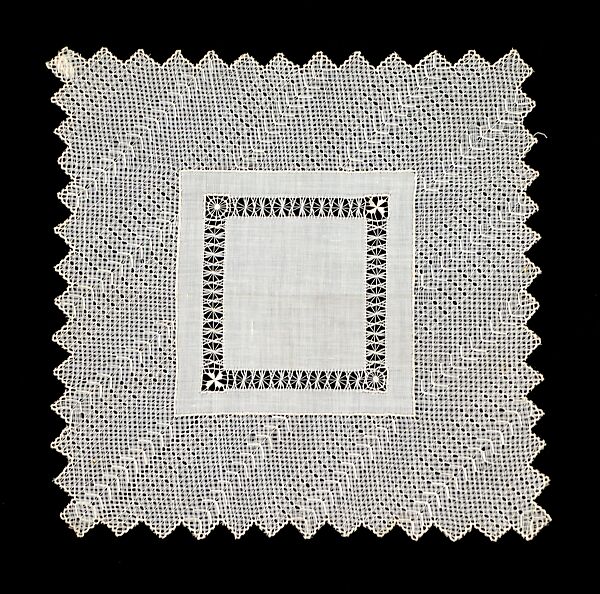 Handkerchief, Linen, French 