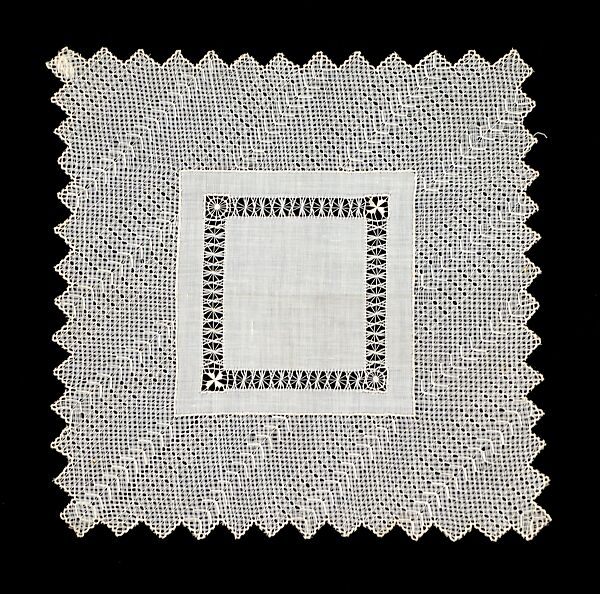 Handkerchief, Linen, French 