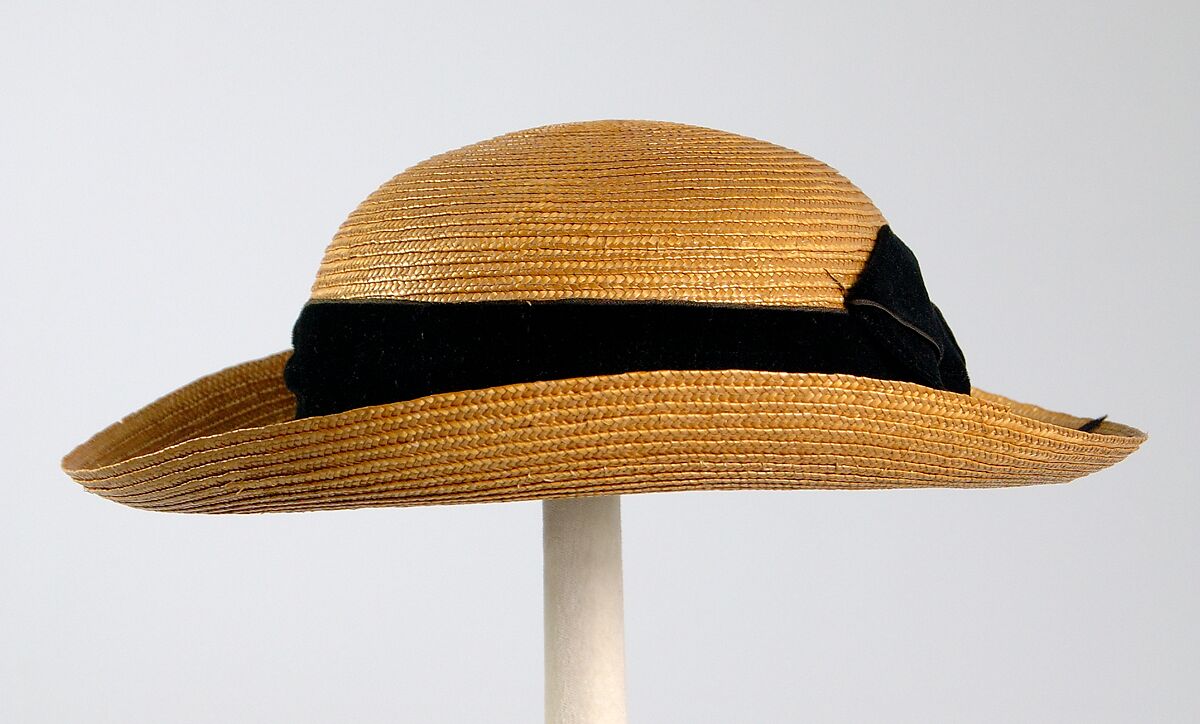Sailor hat, Balch, Price &amp; Company (American, founded 1869), Straw, silk, American 