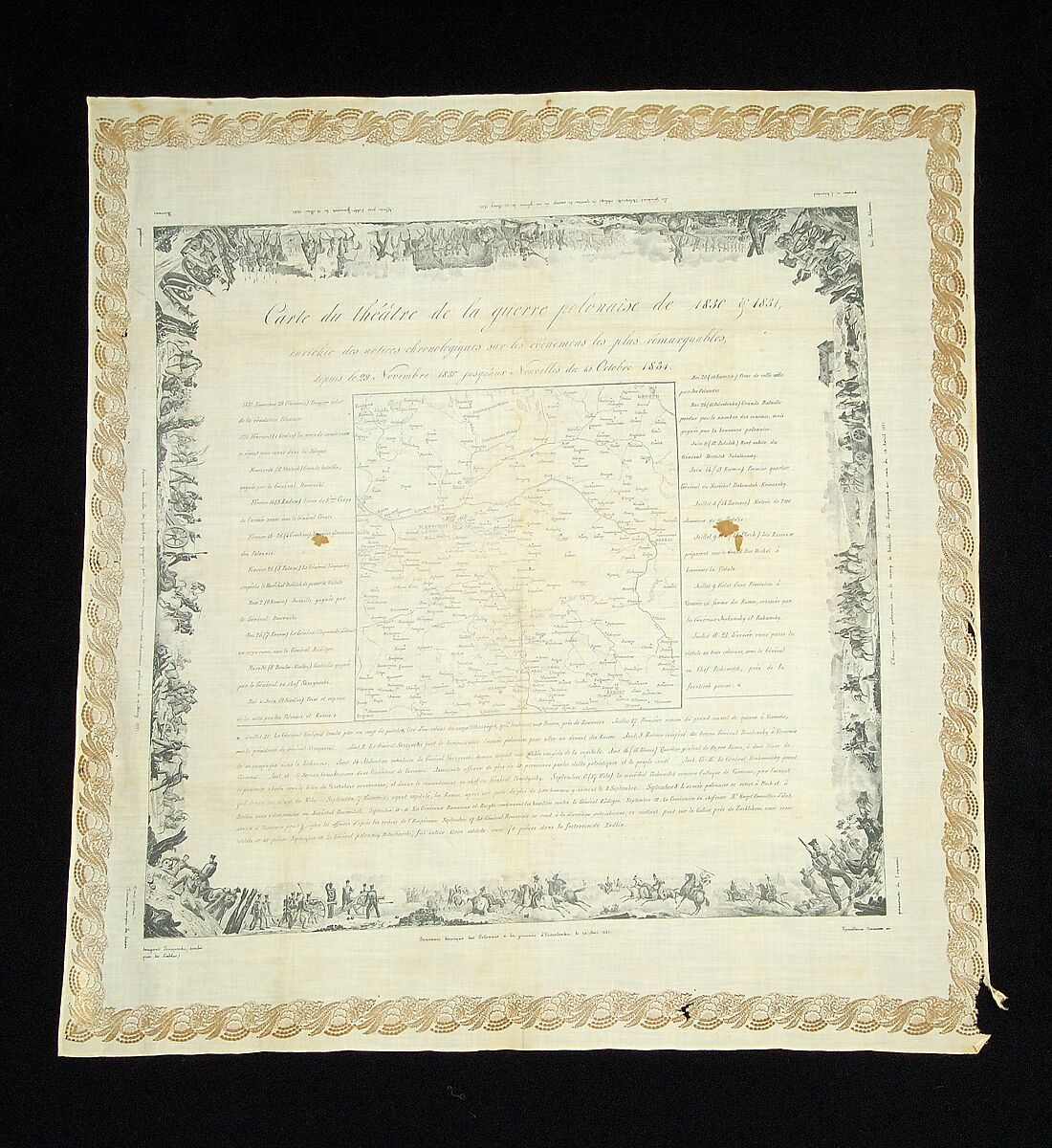 Handkerchief, Linen, French 