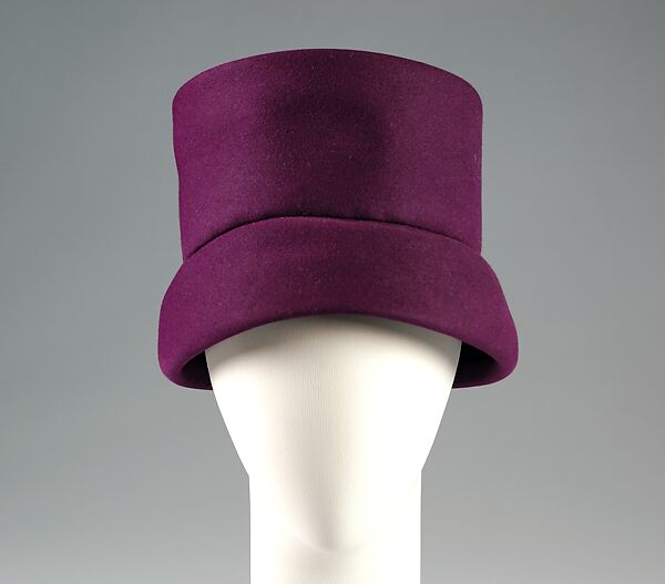 Hat, John P. John (American, born Germany, 1906–1993), Wool, hair, American 