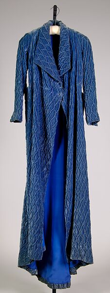 Dressing gown, Attributed to Schiaparelli (French, founded 1927), Silk, French 