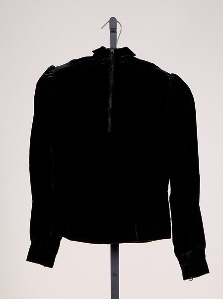 Evening blouse, Schiaparelli (French, founded 1927), Silk, French