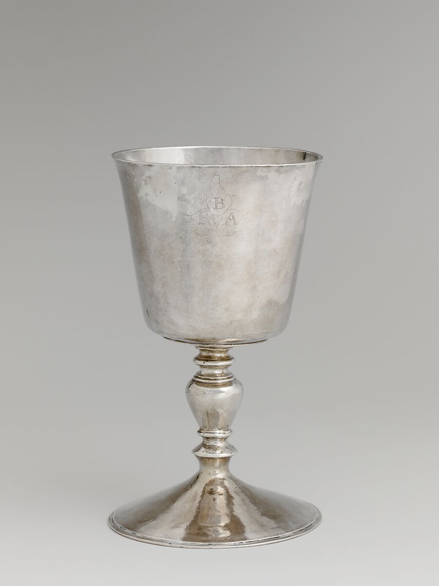 Wine cup, John Hull (1624–1683), Silver, American 