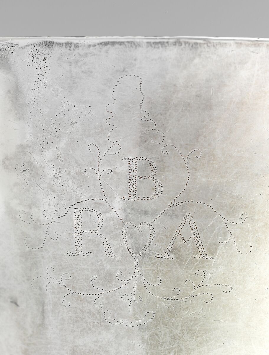 Wine cup, John Hull (1624–1683), Silver, American