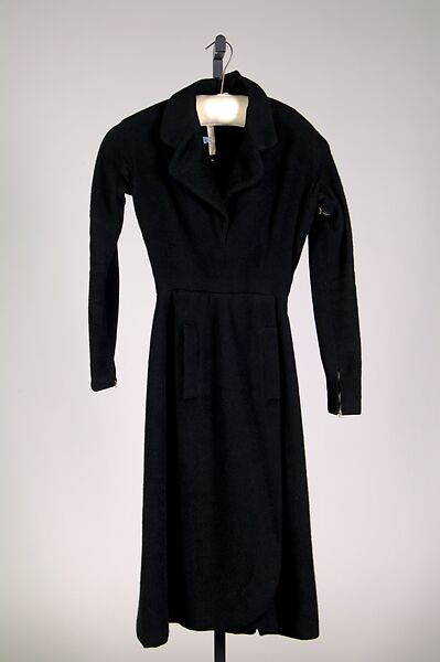 Dress, Schiaparelli (French, founded 1927), Wool, French 