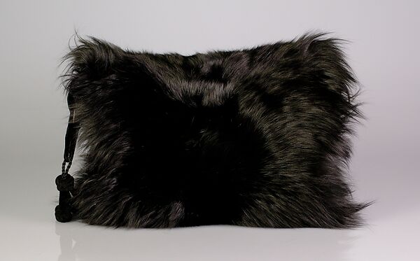 Muff, Fur, silk, American 