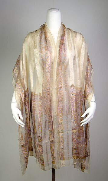 Evening stole, Silk, American 