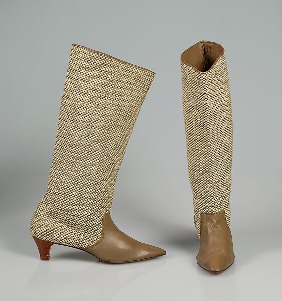 Boots, Boris Kroll, Leather, wool, American 
