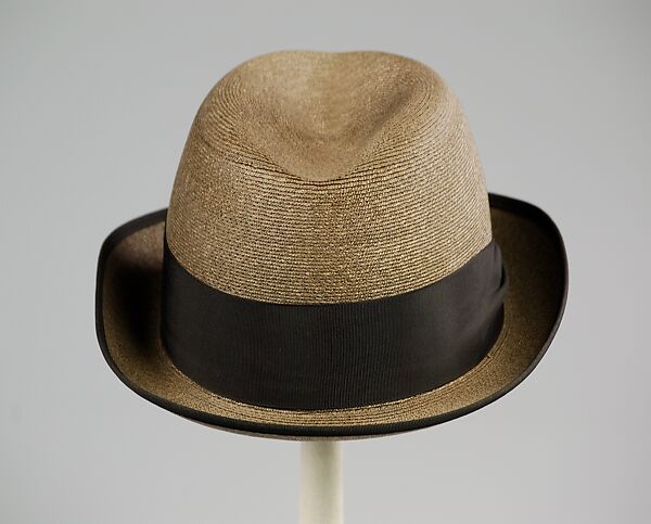 Hat, Knox, Straw, silk, American 