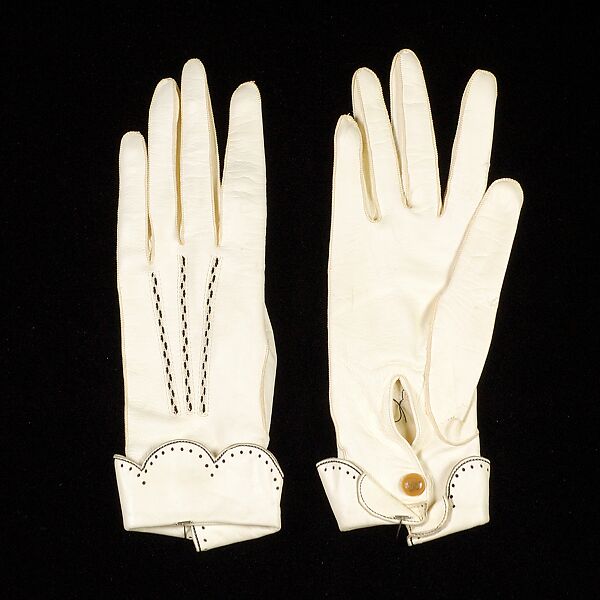 Gloves, J. Thorpe, Leather, French 