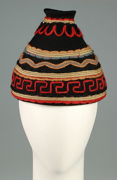 Hat, Sally Victor (American, 1905–1977), Wool, silk, American 