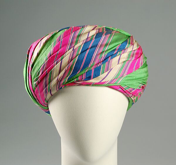 Turban, Sally Victor (American, 1905–1977), Silk, American 