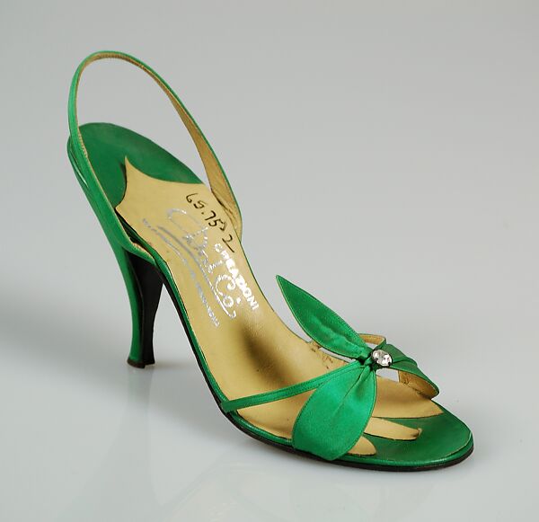 Evening sandals, Dal Co&#39; (Italian), Silk, Italian 