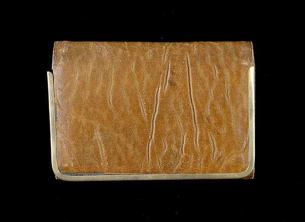 Wallet, Bailey, Banks &amp; Biddle (American, founded Philadelphia, Pennsylvania, 1878), Leather, metal, American 