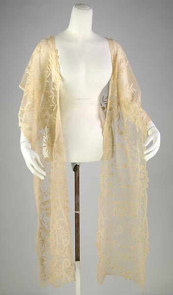 Stole, Silk, linen, American 