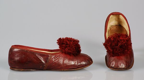 Shoes, Leather, silk, American 