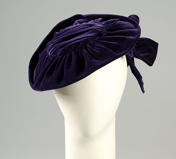 Hat, Miss Sally Milgrim (American, New York 1898–1994 Miami, Florida), Silk, American 