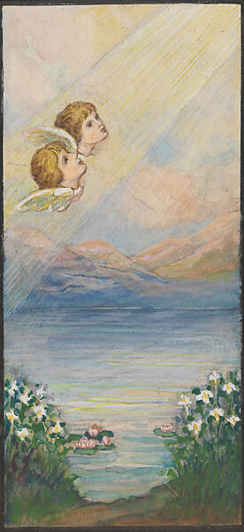 Design for window, Louis C. Tiffany (American, New York 1848–1933 New York), Watercolor and gouache on paper mounted on board in original matt, American
