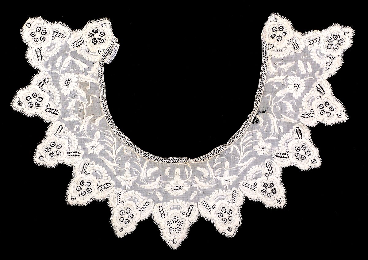 Collar, Cotton, possibly Swiss 