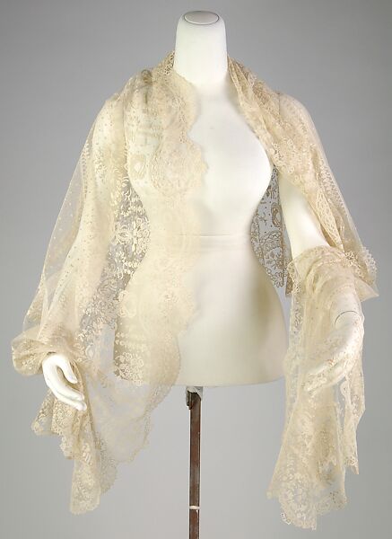 Stole, Silk, linen, Belgian 