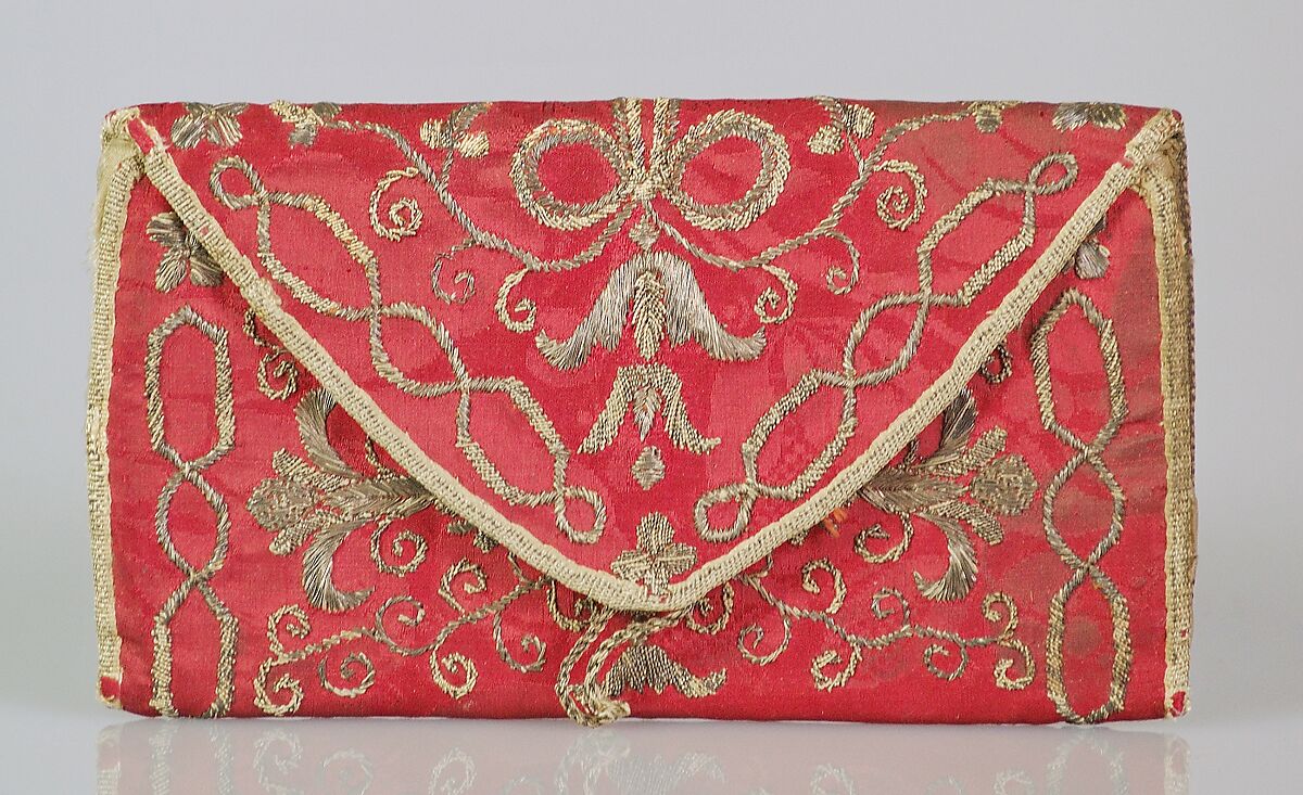 Bag, Silk, metal, European 