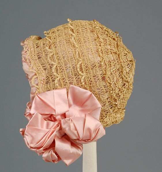 Hat, Straw, silk, American 
