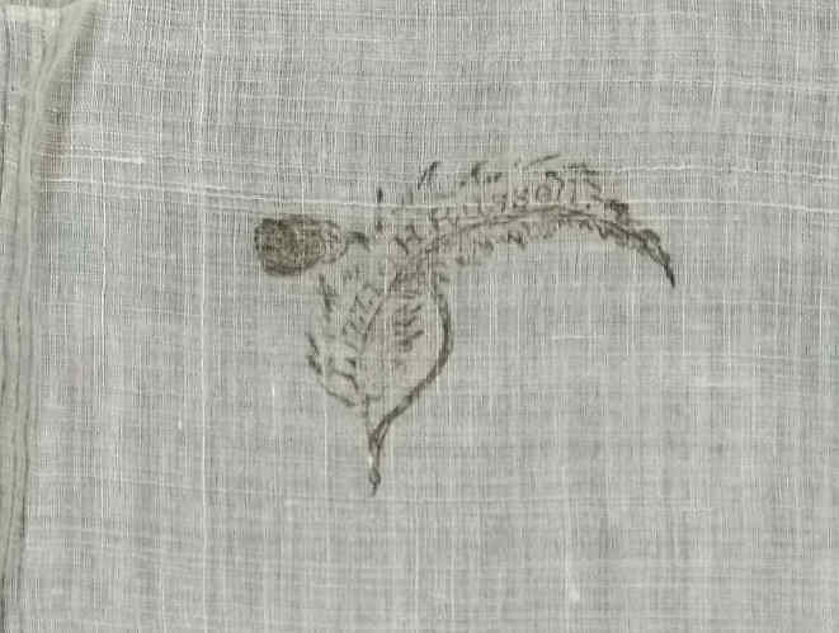 Handkerchief, Linen, American