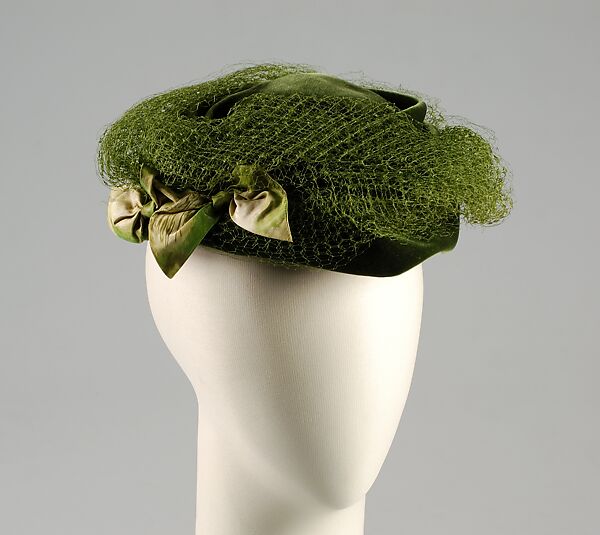Hat, Claude Saint-Cyr (French, 1911–1972), Silk, French 