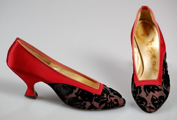 Evening pumps, Pappagallo (American, founded 1967), Silk, American 