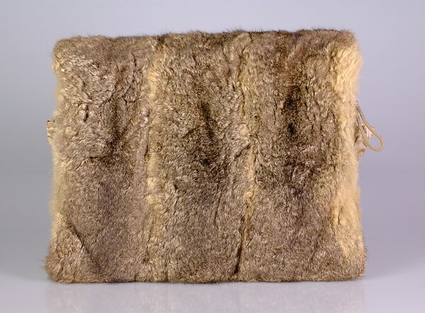 Muff, Fur, silk, American 