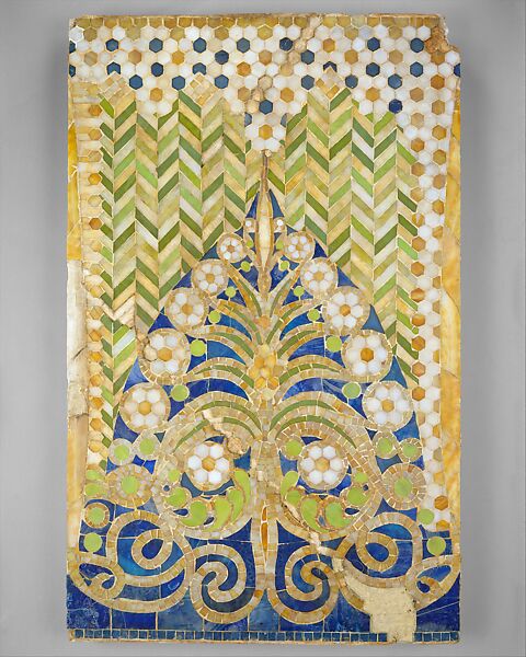 Mosaic Panel, Designed by Louis C. Tiffany (American, New York 1848–1933 New York), Favrile glass, American 