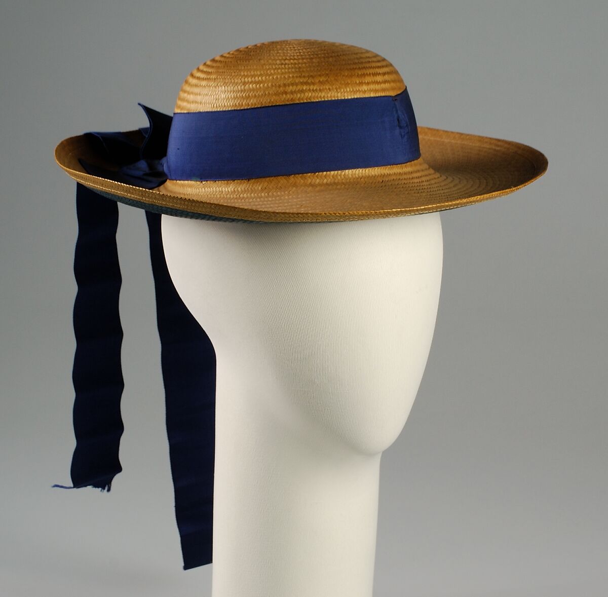 Hat, Straw, silk, American 