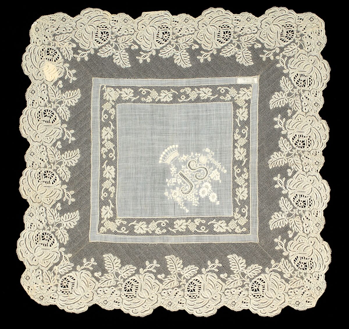 Handkerchief, Linen, French 